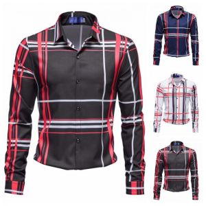 Top quality Men's Business Dress Shirt Long Sleeve Luxury Button Up Silk Cotton Shirt Slim Fit Hand Sewing No Ironing clothes