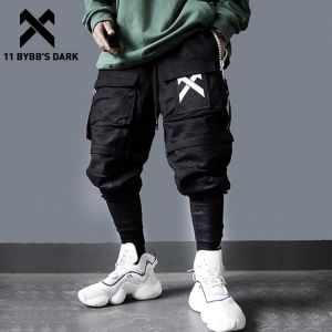 11 BYBB'S DARK Detachable Multi-Pocket Cargo Pants Men Harajuku Hip Hop Streetwear Joggers Man Elastic Waist Sweatpants Techw