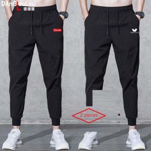 2021 summer men's casual pants, men's ninth pants, youth breathable large size men's sports trousers pleated pants 