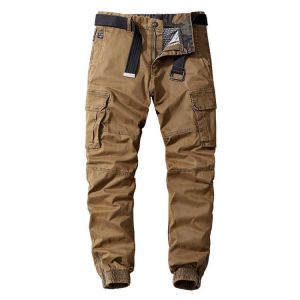 Men's Casual Cotton Military Joggers 2020 Autumn Winter Streetwear Cargo Pants Large Size Army Trousers for Men Tactical Pant