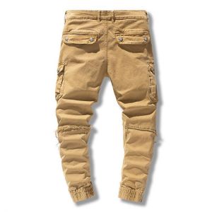 6 Pockets Denim Cargo Pants Men Jogger Tactical Pants Military Casual Mens Pants Clothing 2021 Spring