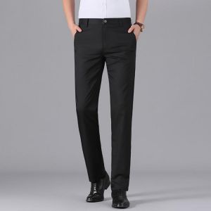 New middle-aged men's business trousers stretch non-iron casual pants men's trousers men's trousers mens pants  har