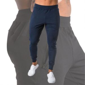 Casual Muscle Fitness Running Training Sports Cotton Trousers Men's Breathable Slim Beam Mouth trousers