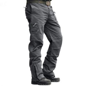 Military Men's Casual Cargo Pants Cotton Tactical Black Work Trousers Loose Airsoft Shooting Hunting Army Combat Pants