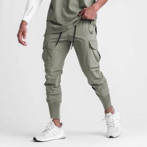2021 New Sports Pants Men's Fitness Trousers Summer Thin Loose Quick-Drying Stretch Beam Foot Running Training Pants M-3XL