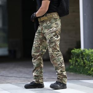 US SWAT Multicam Black Tactical Cargo Pants Men Waterproof Casual Military Army Combat Work Man Overall Trousers Sweatpants