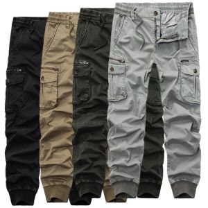 2021 Hot Fashion Tactical Cargo Pants Men Casual Slim Mens Joggers Pants Military Ankle-tied Trousers Men