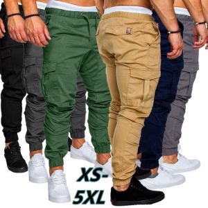 Men Cargo Pants Joggers Sweatpants Casual Male Sportswear Hip Hop Harem Pants Slim Fit Trousers