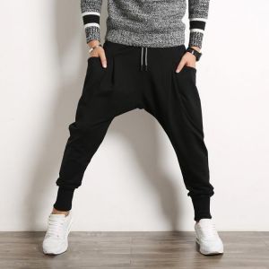 2019 Autumn Fashion Men's Casual Pants, The Trend of Large Size Men's Hip-hop Style Harlan Pants , Men's Perform Tr