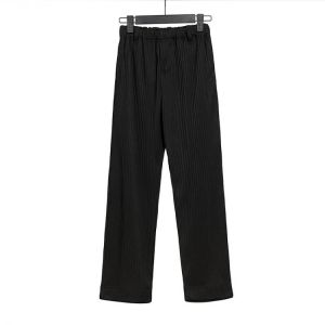 Men Women Pleated HOMME PLISSE Sweatpants Joggers Drawstring Straight Pants Fashion Casual HOMME PLISSE Trousers