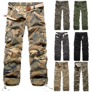 Cargo Pants Men 2021 New Camouflage Trousers Casual Multi-pocket Army Work Combat Pants Mens Military Cargo Pants  Plus Size