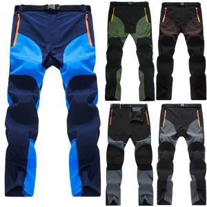 Summer Tactical Waterproof Hiking Pants Men Stretch Softshell Pants Outdoors Sports Winter Mountain Trekking Pants Man Fashion
