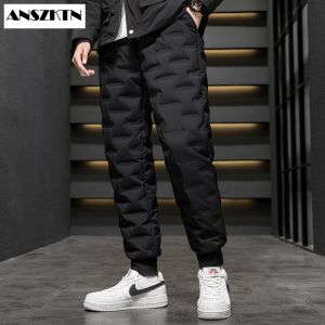 2020 new style Soft Down Pants Windproof Outdoor Sports Camping Breathable Waterproof Warm Goose Down  Male Trousers