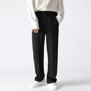 rousers Custom all-match drape loose straight Needles casual pants high waist long pants men jeans  camoflage pants