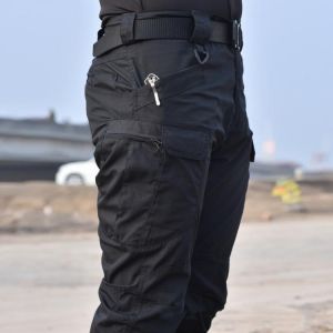 Mens Camouflage Cargo Pants Elastic Multiple Pocket Military Male Trousers Outdoor Joggers Pant Plus Size Tactical Pants Men