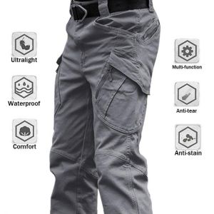 6XL City Military Tactical Pants Elastic SWAT Combat Army Trousers Many Pockets Waterproof Wear Resistant Casual Cargo Pants Men