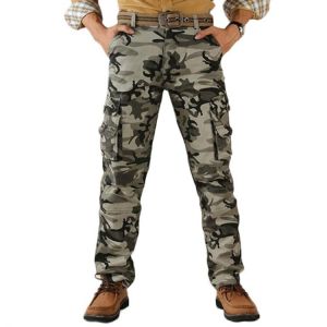 2020 men's cargo pants cotton high quality camouflage Jogger Straight trousers men military camo Male army Cargo pants Autumn