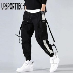 Streetwear Pockets Boys Men's Jogger Pants Hip Hop Sweatpants Joggers Trousers Tactical Mens Pants Cargo Harem Pants Men Clot