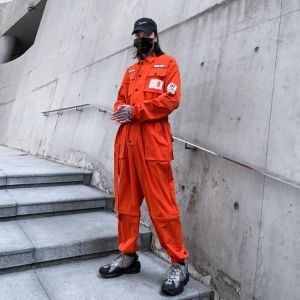 Oversized Pockets Overalls for Men 2021 Fashion Trends Jumpsuit  Clothes Teens Hip Hop Cargo Pants Japanese Harajuku Streetwear