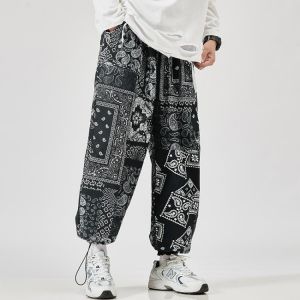 2021 Men's Harem Pants New Fashion Jogger Sweatpants Korean Man Loose Oversized Trousers Funny Streetwear Male Casual Pants 5