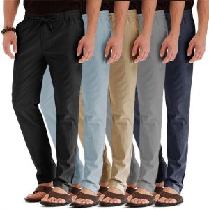 New Pants Large Size Summer Men's Casual Sports Pant Jogger Trousers Male Breathable Loose Pants Streetwear Business Trousers