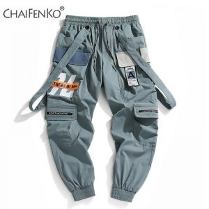 CHAIFENKO 2021 New Hot Jogger Leisure Sports Trousers Men Hip Hop Streetwear Beam Foot Cargo Pants Fashion Printing Men Pants