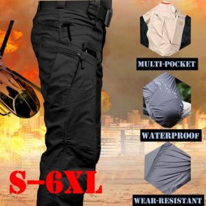 Men's Tactical Cargo Pants Elastic Multi Pocket Outdoor Casual Pants Military Army Combat Trousers  Sweatpants Plus Size 6XL