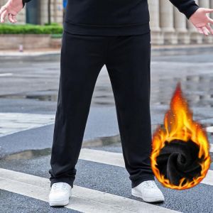 Winter  Pants  lined Fleece Trousers Autumn Sweatpants large Size 8XL Men's Wide Leg Pants  men clothing TrousersMale Loose P