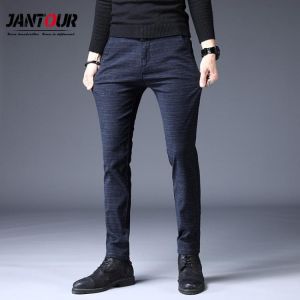 all in one place בגדי גברים 2021 New Autumn Design Men's Casual Pants Slim Cotton Pant Straight Trousers Male Fashion Stretch Business Men Plus Size 28-3