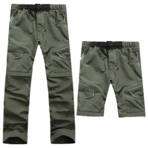 Quick Dry Pants Men Removable OutdoorsFishingHikingCamping Breathable Pants Mens UV Protection Active Joggers Tactical Trousers