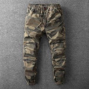 Trendy Camouflage Cargo Joggers Pants Men Casual Military Pants Loose Baggy Army Style Trousers Streetwear Retro Harem Pants