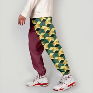 WAWNI Demon Slayer: Kimetsu no Yaiba Cargo Pants Harajuku 3D Anime Cosplay Streetwear Elastic Waist Harem Hip Hop Joggers Pants