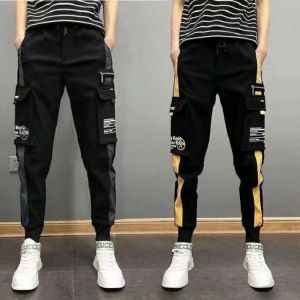 Spring Tooling Pants Male Korean Version Loose Trend Thin Section Waist Slimming Trendy Casual Streetwear Trousers Cargo Pants