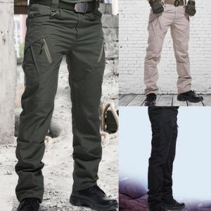 Fashion Trousers Wear-resistant Cargo Pants Multi-Pocket Skin Friendly Cotton Blend Water Resistant Long Pants for Outdoor 2021