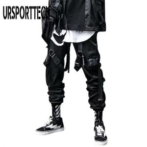 New Streetwear Men's Multi Pockets Harem Cargo Pants Hip Hop Casual Male Track Pants Joggers Trousers Fashion Harajuku Men Pa