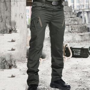 Summer Fashion Men's Casual Cargo Trousers Work Wear Combat Safety Cargo Pockets Full Pants For Men Harajuku Men's Cloth
