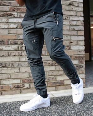2021 Mens Joggers Casual Pants Fitness Men Sportswear Tracksuit Bottoms Skinny Sweatpants Trousers Black Gyms Jogger Track Pants