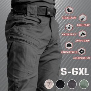 Men Tactical Cargo Pants City Outdoor Hiking Camping Multi Pocket Military Army Trousers Casual Breathable Waterproof Sweatpants