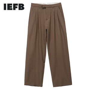 IEFB Men's Wear Autumn New Casual Pants Men's Fashion All-match Straight Loose Wide Leg Pants Vintage Loose 9Y1937