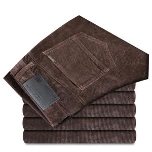 New Autumn and Winter 2020 Male Business Men's Trousers Straight Corduroy Corduroy Pants Breathable Casual Pants