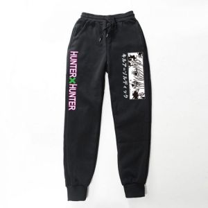 Japan Anime Hunter x Hunter Print pants Men's Sweatpants Joggers Lounge Pants Pockets Outdoor Hiking Running Trousers Sweatpa