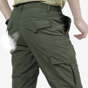 Men Lightweight Tactical Pants Breathable Army Military Style Loose Long Trousers Autumn Quick Dry Tin Casual Cargo Pants Bottom
