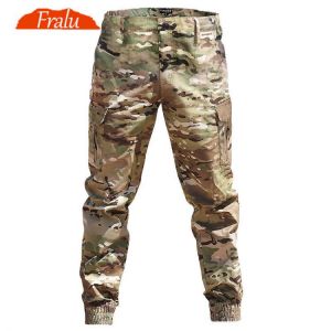 FRALU Brand Men Fashion Streetwear Casual Camouflage Jogger Pants Tactical Military Trousers Men Cargo Pants for Droppshipping