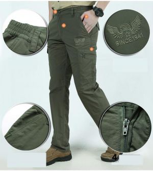 Quick Dry Casual Pants Men Summer Army Military Style Trousers Men's Tactical Cargo Pants Male lightweight Waterproof Trouser