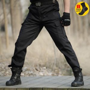 Black Military Tactical Cargo Pants Men Army Tactical Sweatpants Men's Working Pants Overalls Casual Trouser Pantalon Homme C