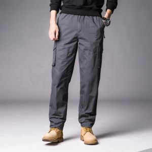 Mens Tactical Pants Multi-pocket Trousers Male Loose Casual Cargo Pants Men Outdoor Joggers Sportswear Heram Pants Bottoms 5XL