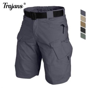 New Summer Men Shorts Urban Military Waterproof Cargo Tactical Shorts Male Outdoor Camo Breathable Quick Dry Pants Casual Shorts