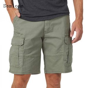 Plus Size 4xl Men's Cargo Shorts Fashion Zipper Multi-pocket Half Pants Solid 2021 Outdoor Casual Short Bottom Sexy Men Cloth