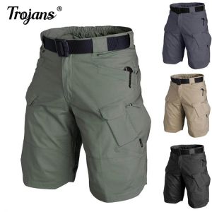 Summer Casual Shorts Men Urban Military Waterproof Cargo Tactical Shorts Male Outdoor Camo Breathable Quick Dry Pants Shorts