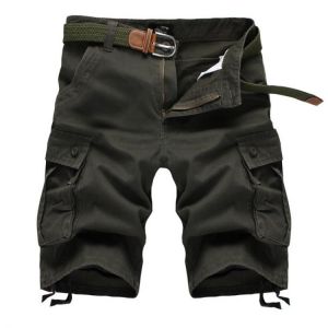 New 2021 Men's Casual Camouflage Shorts Men Loose  Baggy Cargo Shorts Men Multi-pocket Military Short homme Plus Size 29-44